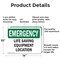 Signmission Life Saving Equipment Location, 14 in W x Rectangle, Aluminum OS-2PACK-EM-A-1014-L-10343 - alternate 6